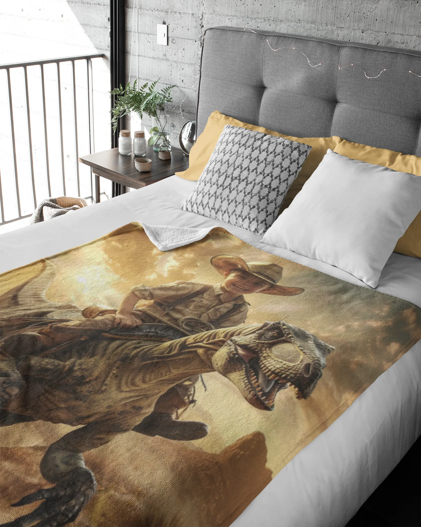 Riding the Dinosaur - Custom Blanket