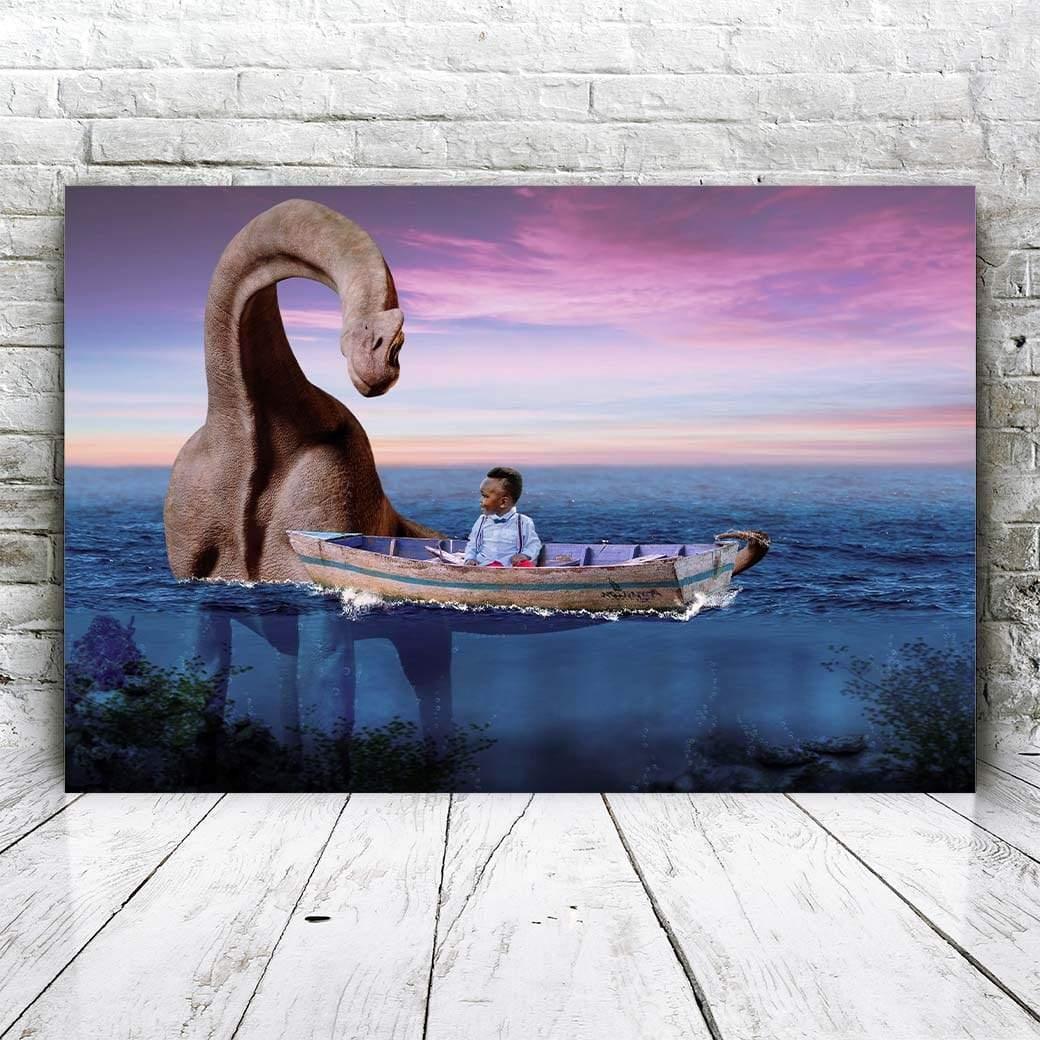 Dino boot - Unieke Foto