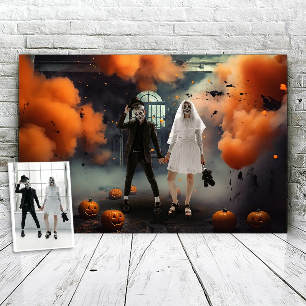 Halloween Smokebombs Example Portrait