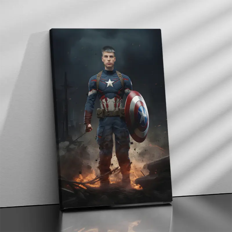 Captain america portrait male