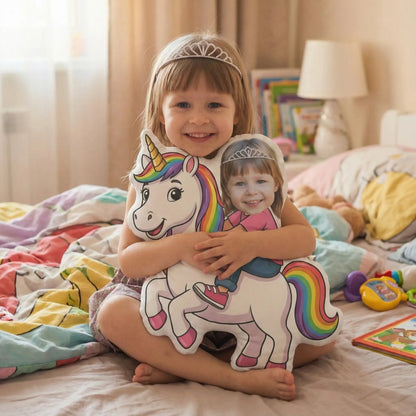 Unicorn Custom Pillow with Your Child’s Photo