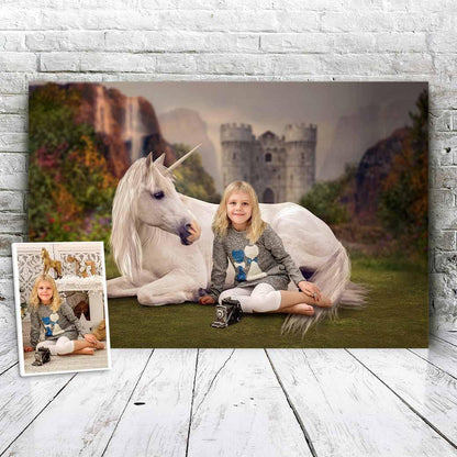 Unicorn Castle - Custom Portrait - Fabulous Portrait