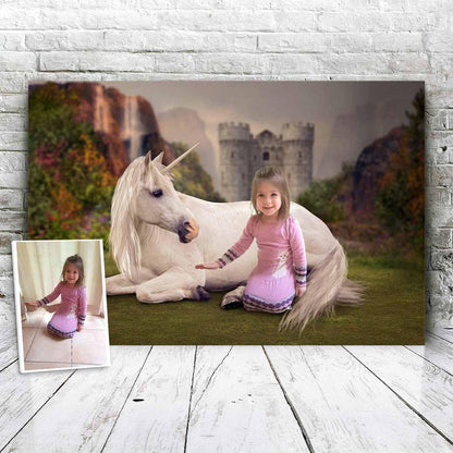 Unicorn Castle - Custom Portrait - Fabulous Portrait