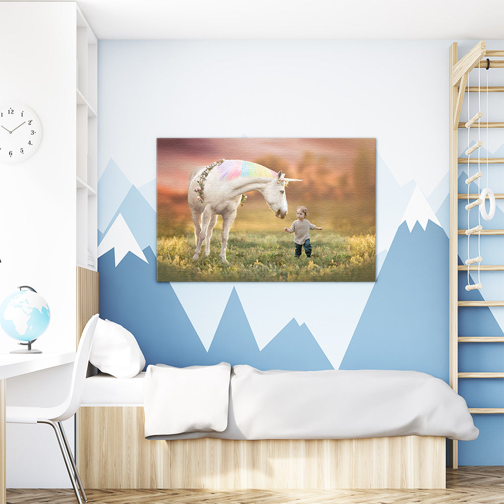 Example of Magical Unicorn portrait in a room