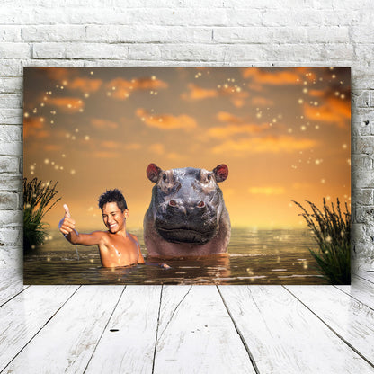 Swimming Hippo